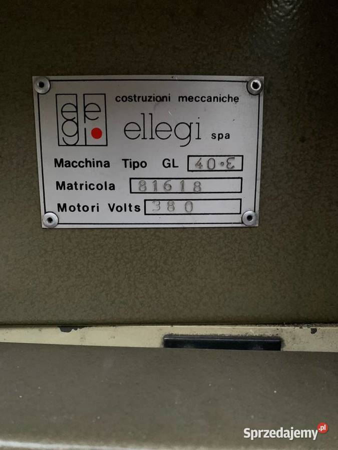 Ellegi GL 40E Dwojarka ścieniarka szpaltówka