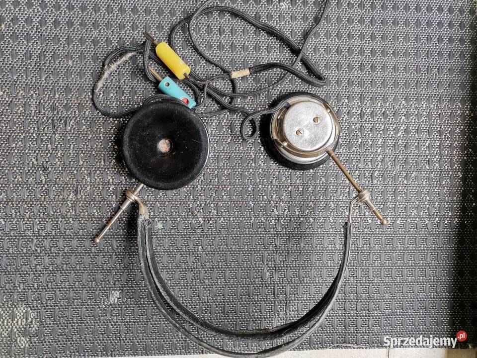 Stare słuchawki do Detefon Radio kryształkowe z małopolskie Kraków