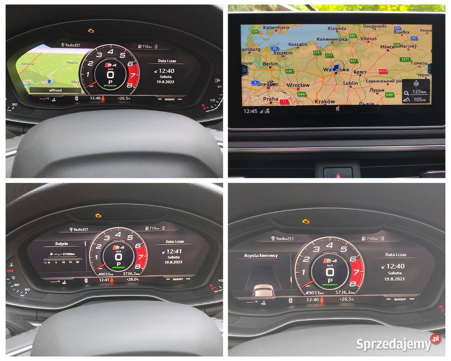 AUDI A4 B9 AVANT Virtual Webasto Radary Asystent A4 podlaskie