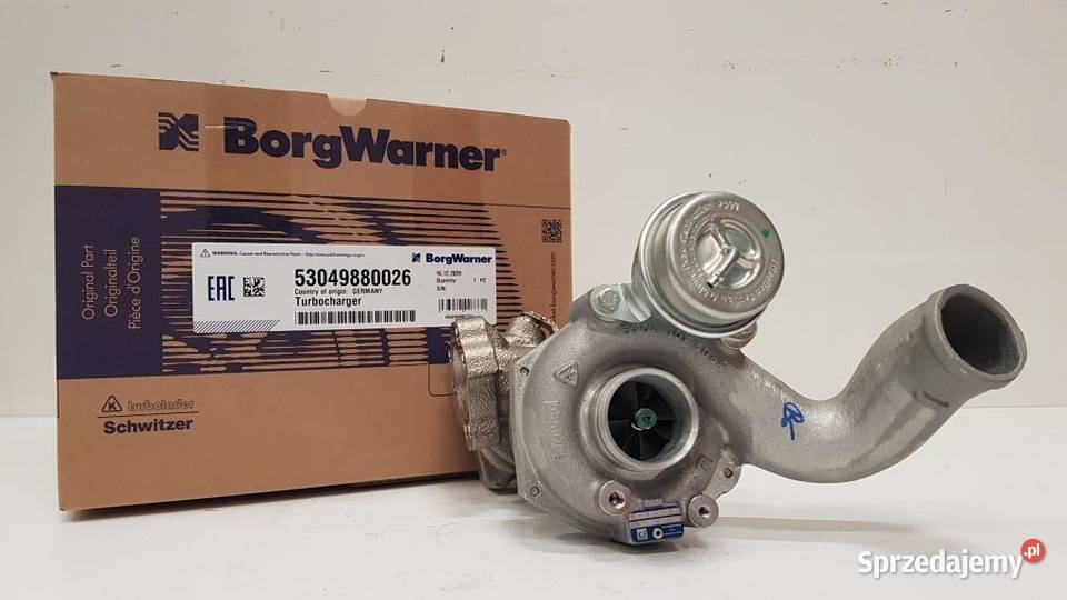 Turbosprężarka BorgWarner KKK 53049880026 ciężarowe mazowieckie Siedlce sprzedam