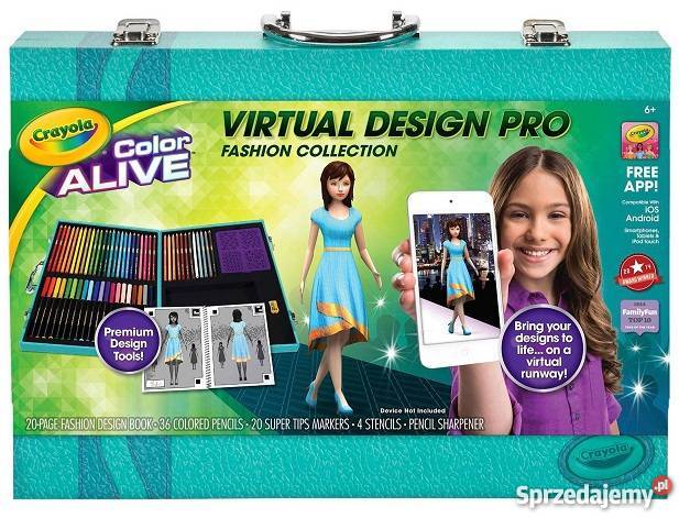Crayola Pokaz Mody ŻYWA Kolorowanka 3D Kredki Mogilany