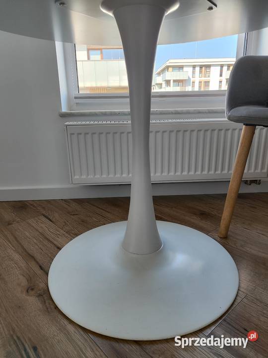 Stół okrągły biały 98 średnica Lublin