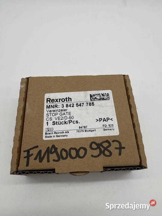 Rexroth 3 842 547 785 Blokada pneumatyczna mazowieckie Warszawa sprzedam
