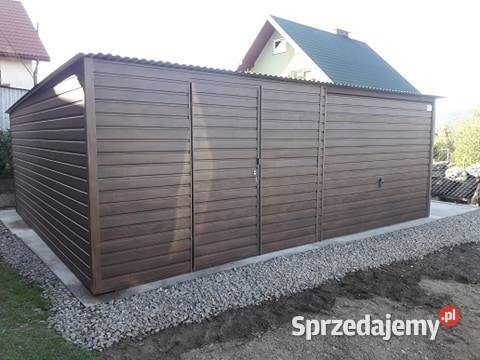Garaż Blaszany 15x6 jednospadowy Zielony Dąbrowa Białostocka