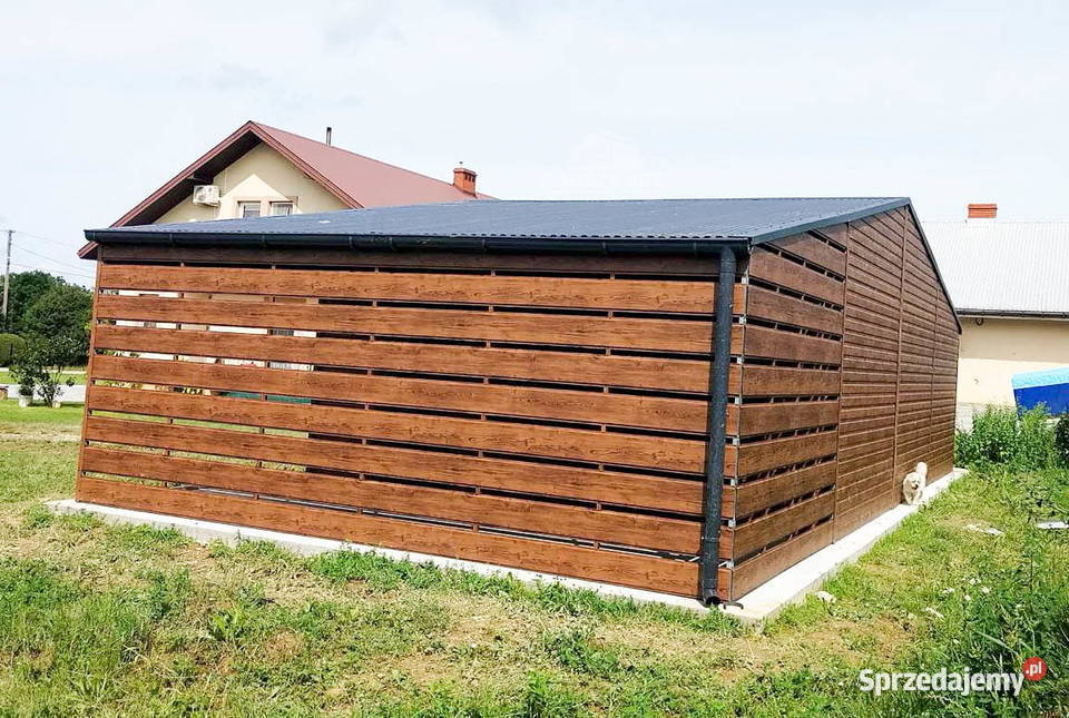 GARAŻ BLASZANY 9m x 5m WIATA 3m 2xDRZWI 3xBRAMA Łapanów