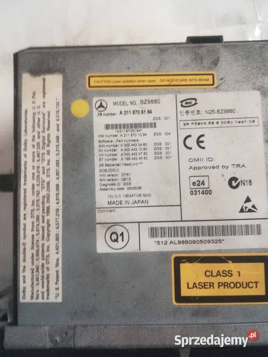 Radio command Mercedes CLS W 219 Lift nawigacja Car audio Kruszwica