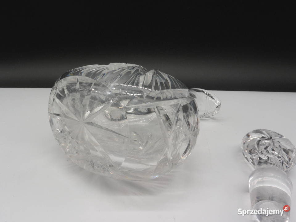 Kryształowa karafka ampułka CRUET vintage Porcelana i szkło Raszków sprzedam