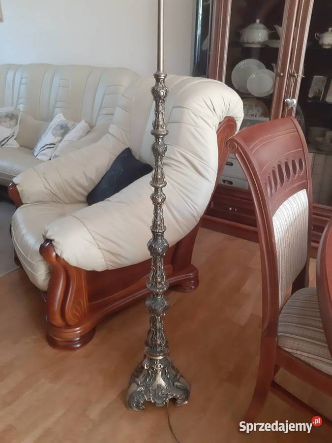 Lampa mosiężna podłogowa Lampy podłogowe Opatów sprzedam