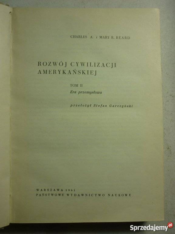 KSIĄŻKA Rozwój cywilizacji amerykańskiej dwa