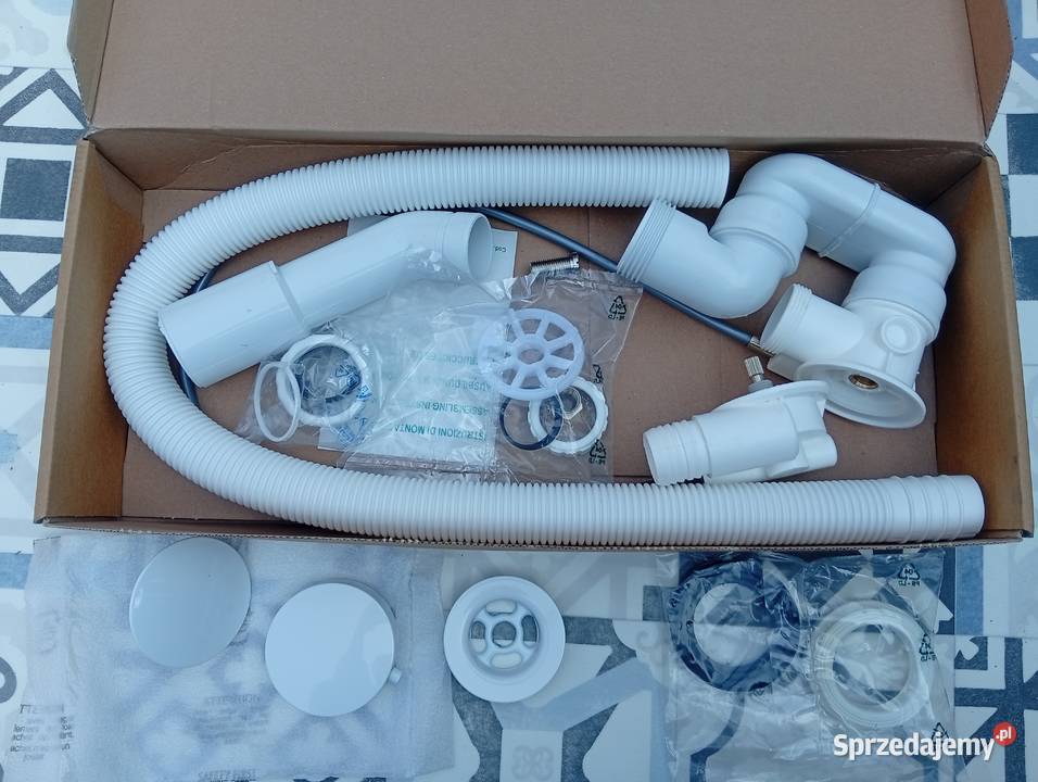 Omnires CGS syfon do wanny biały połysk Warszawa