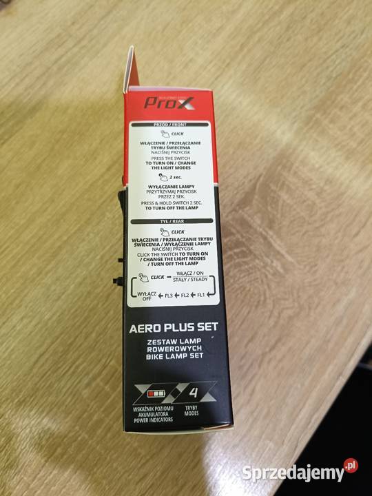 Oświetlenie rowerowe PROX AERO PLUS SET 400Lm Pruszków