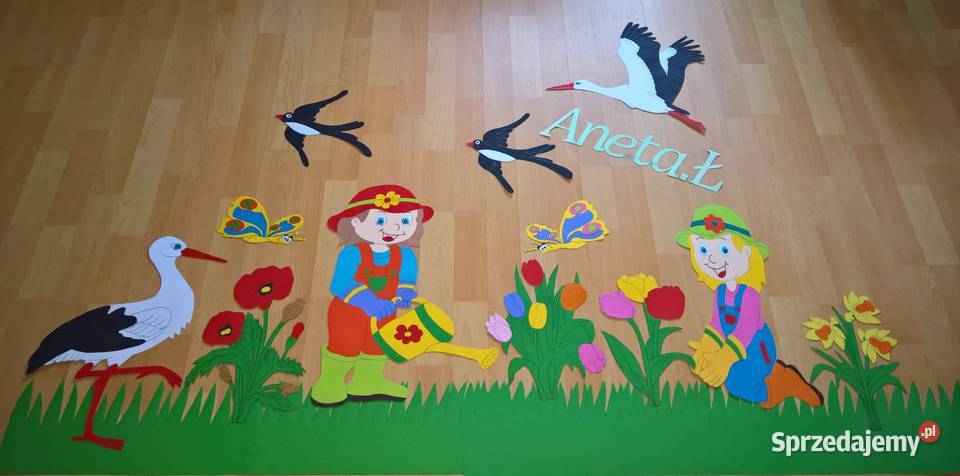 Dekoracje wiosenne z brystolu Pozostałe