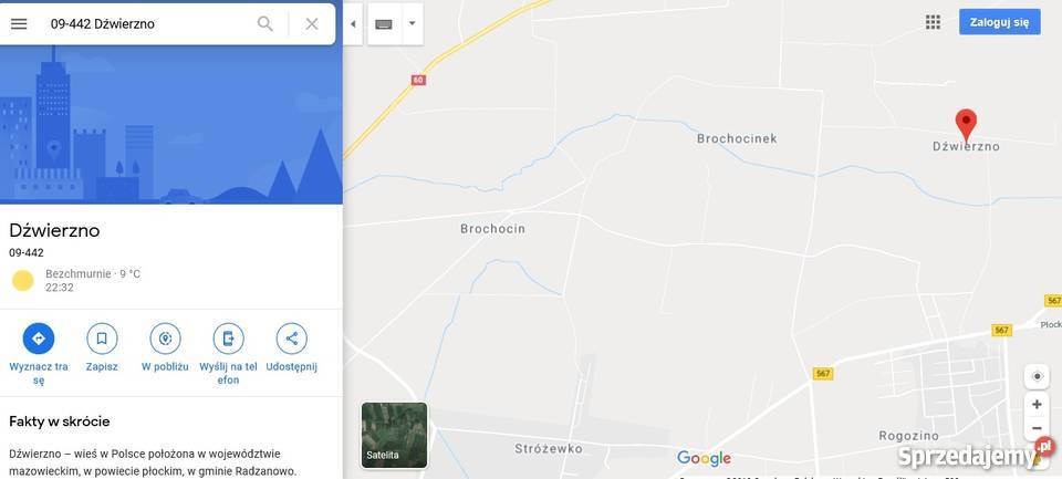 Sprzedam ziemię rolną Dźwierzno 5zł/m2