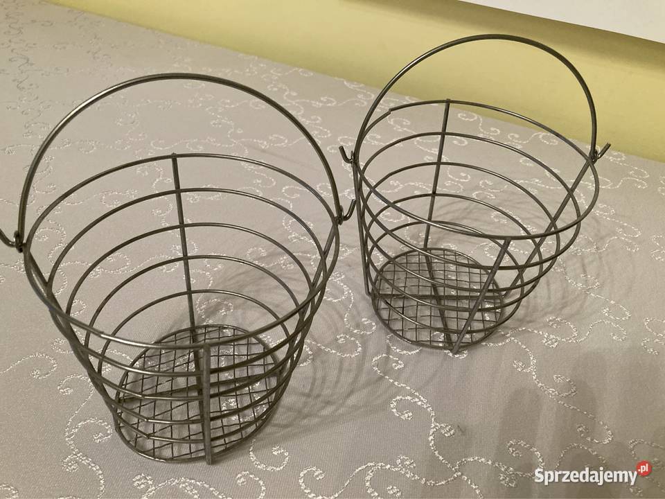 Koszyczki Metalowe Ozdobne Dekoracyjne 2 inny kolor