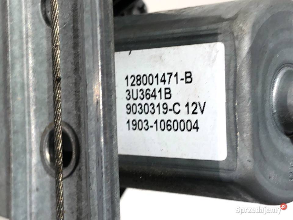 PODNOŚNIK SZYBY PRAWY PRZÓD RENAULT TWINGO III Wyposażenie wnętrza