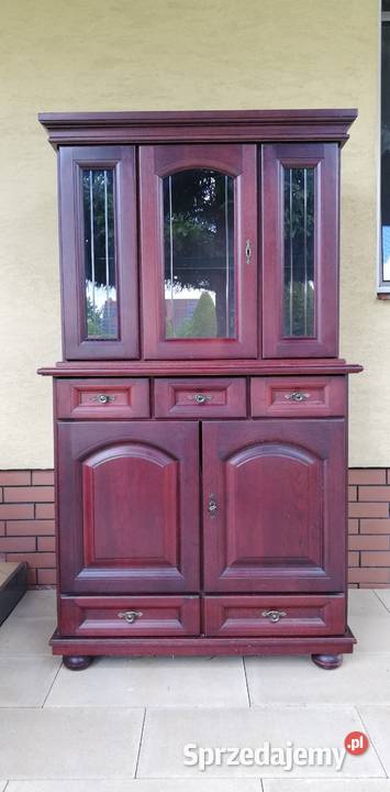 Witryna drewniana biblioteczka regał komoda Kredensy i witryny Garwolin sprzedam