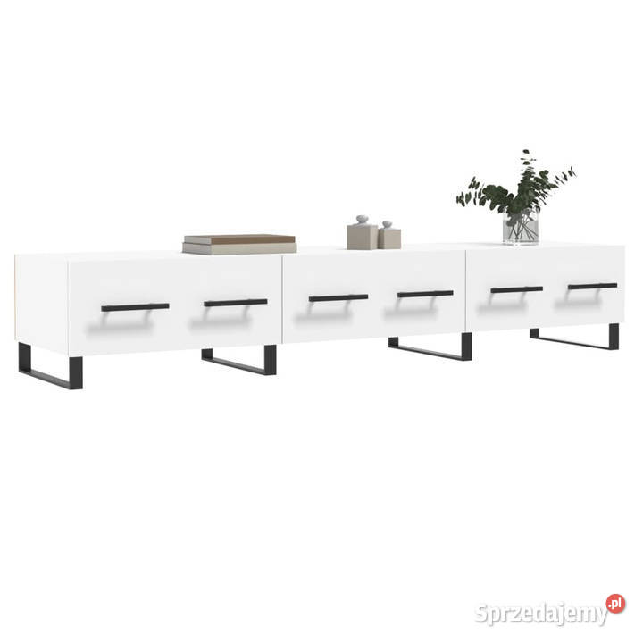 Szafka pod TV biała 150x36x30 materiał Warszawa
