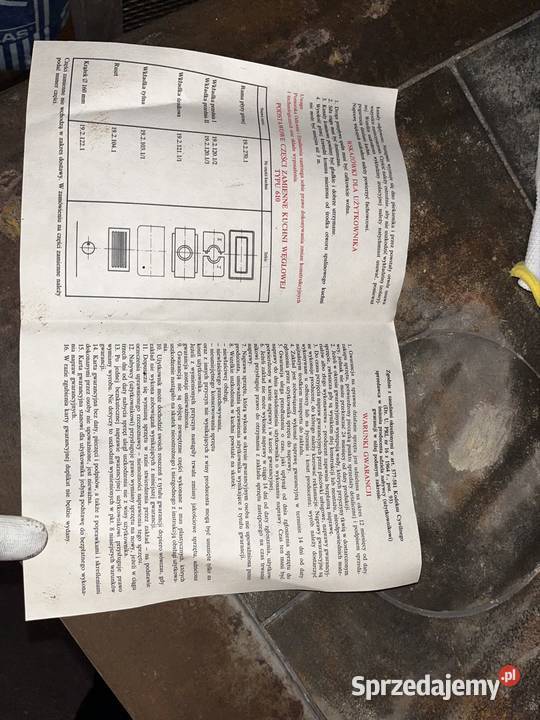 Kuchnia węglowa typ 610 60cm Pyskowice