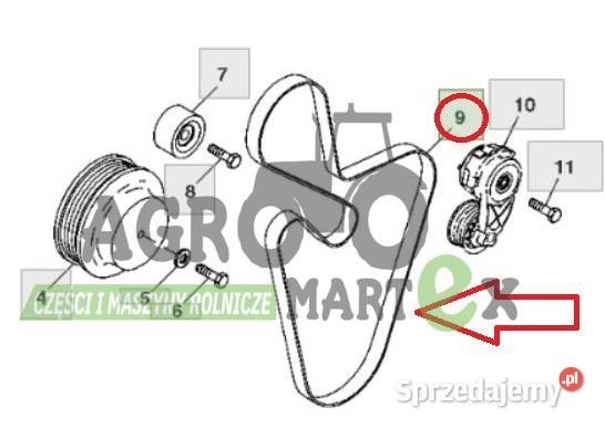 R206983 R183925 R200920 PASEK WIELOROWKOWY JD John Deere Wichrów sprzedam