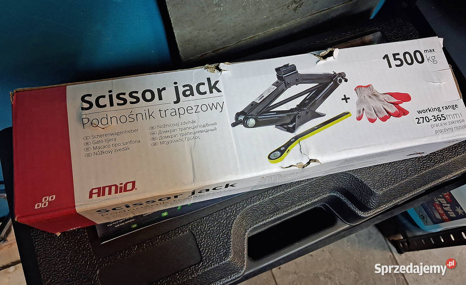 Podnośnik samochodowy trapezowy lewarek 15T 1500 Biłgoraj