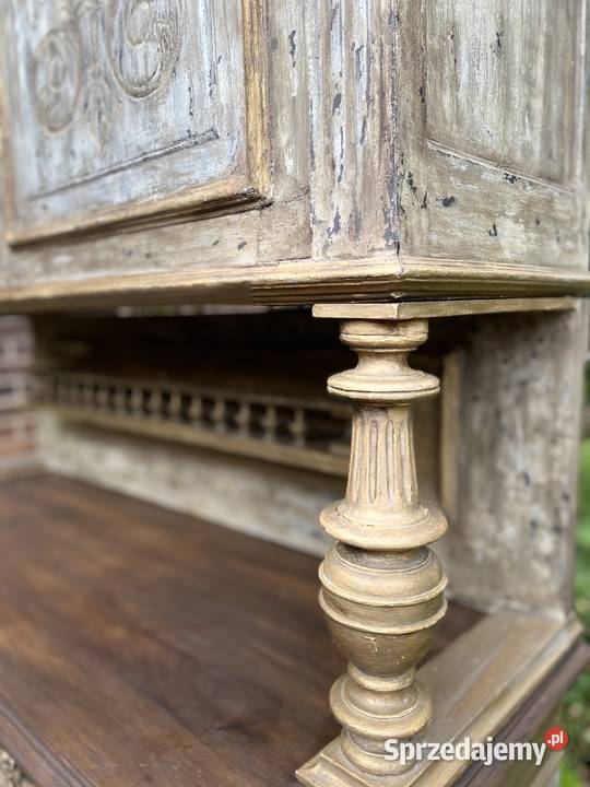 Francuski kredens antyczny ręcznie malowany Śrem sprzedam