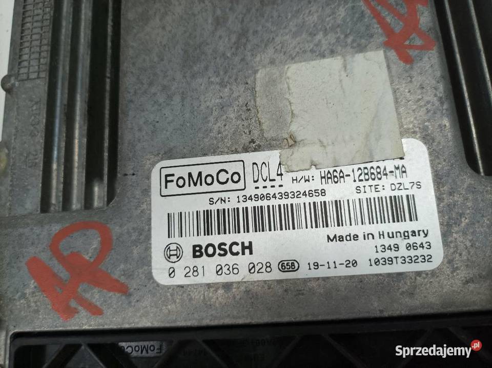 STEROWNIK SILNIKA 0281036028 HA6A12B684MA Ford