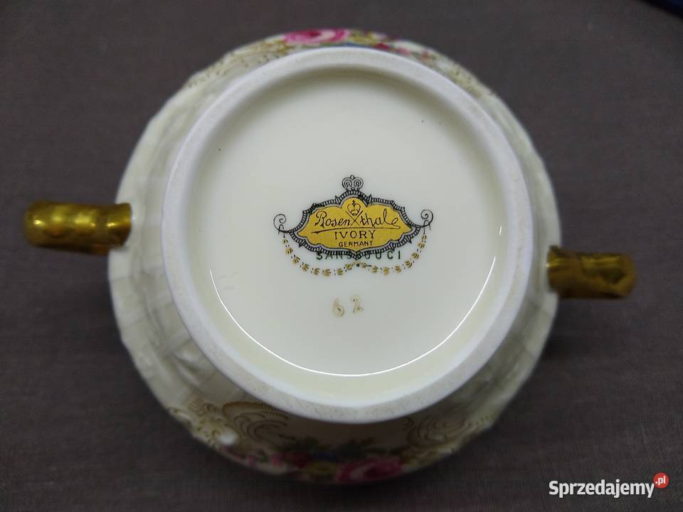 Cukiernica Rosenthal Sanssouci Diplomat Ivory Kalisz