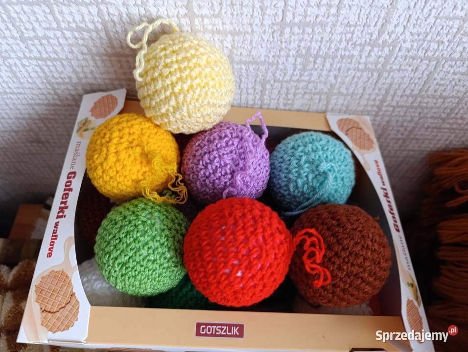 Bombki choinkowe ręcznie robione z kolorowej Kraków sprzedam