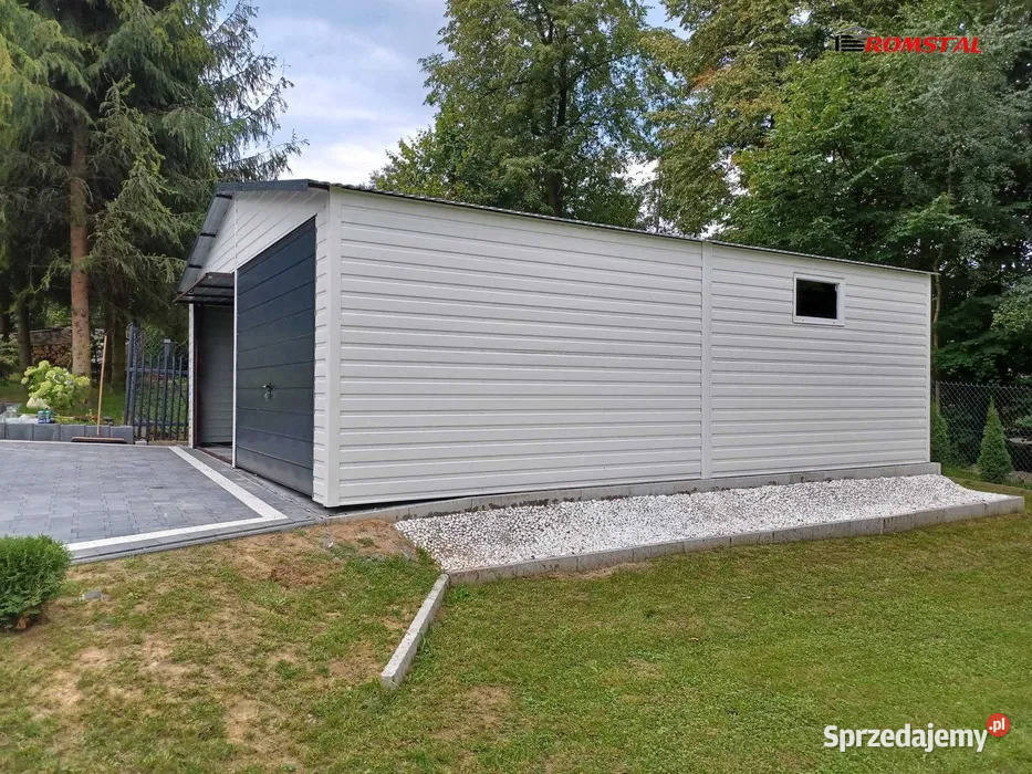 Garaż Blaszany 6x6 Garaże Blaszane Wiata samodzielny Garaże i miejsca postojowe