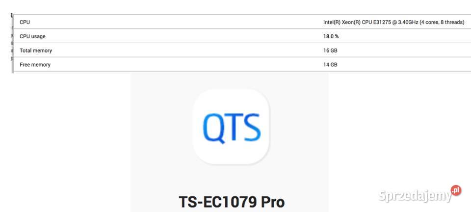 Qnap TSEC1079 pro Kuczów
