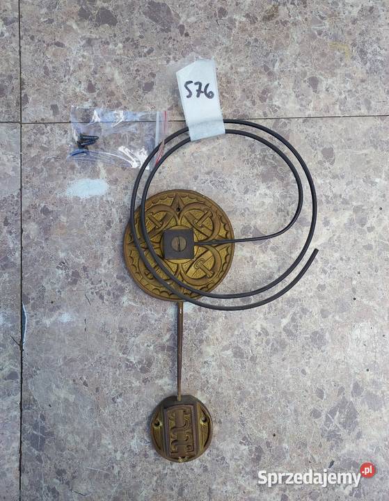 576 Gong spiralny starego zegara ściennego ślązak GB Becker