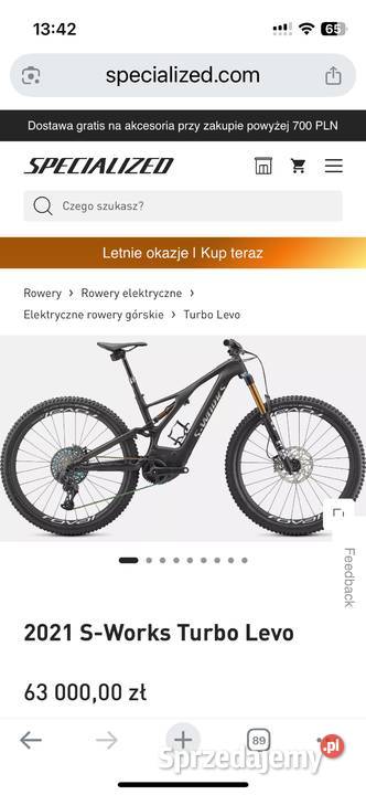 Specialized SWORKS Carbon rower elektryczny śląskie Nakło Śląskie sprzedam