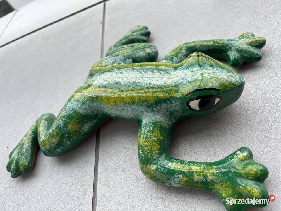 ceramiczne żaby piękna ozdoba biura mieszkania Łódź