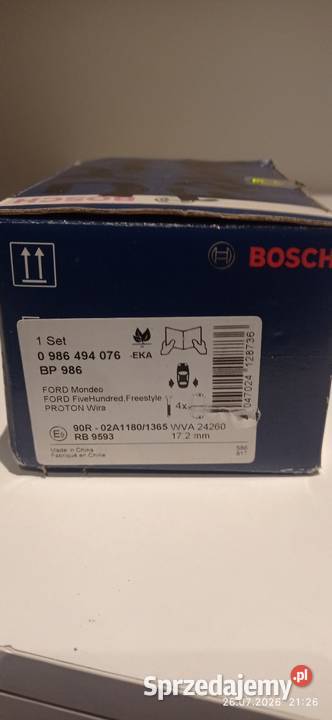 Klocki hamulcowe do Forda osobowe Pabianice