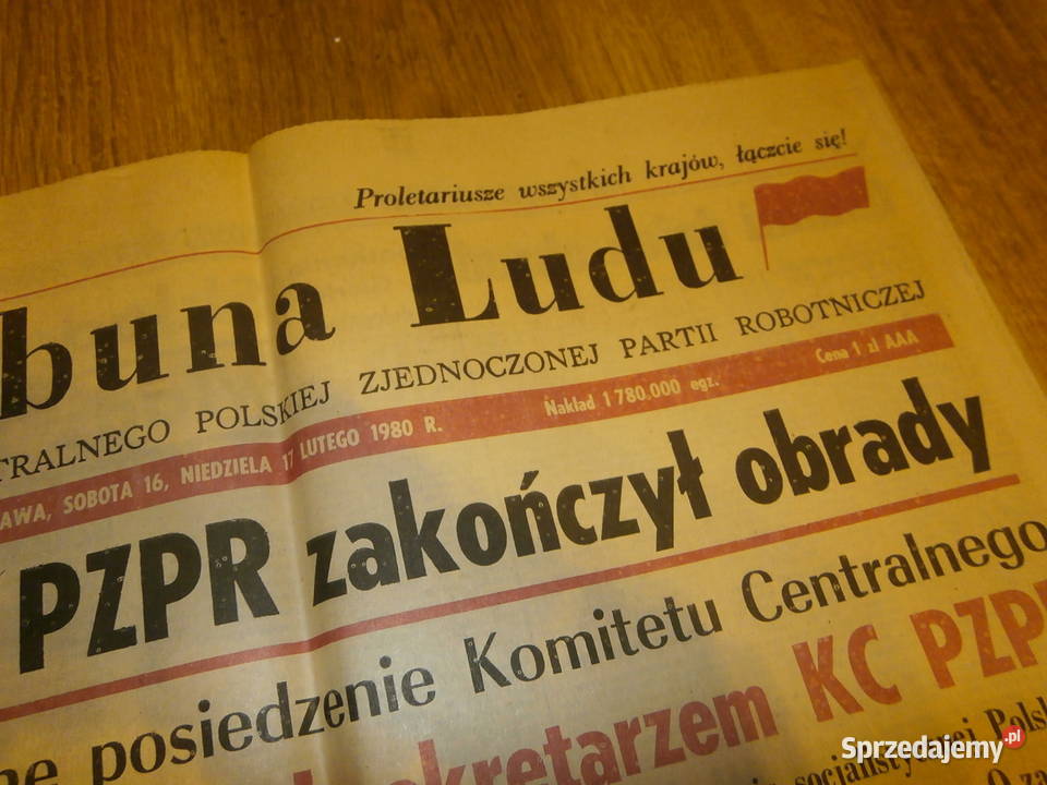 Trybuna Ludu 17 luty 1980 VIII zjazd PZPR ładny Łódź