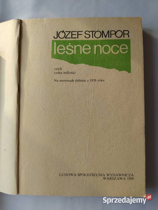 LEŚNE NOCE Józef Stompor miękka Hajnówka