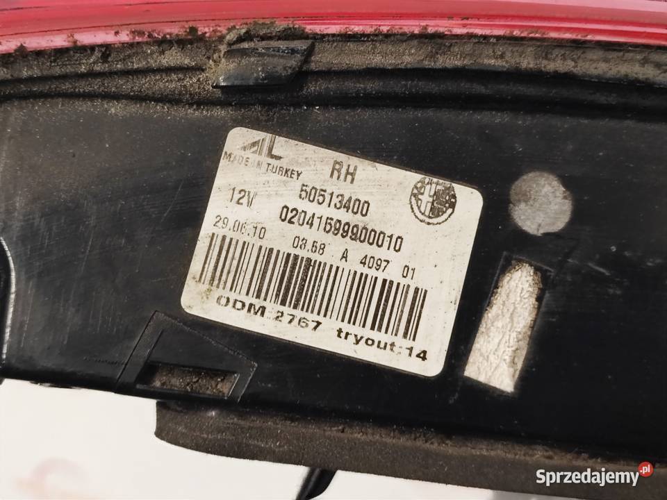 GIULIETTA 10r lampa prawa tył ANGLIK 50513400 Kielce