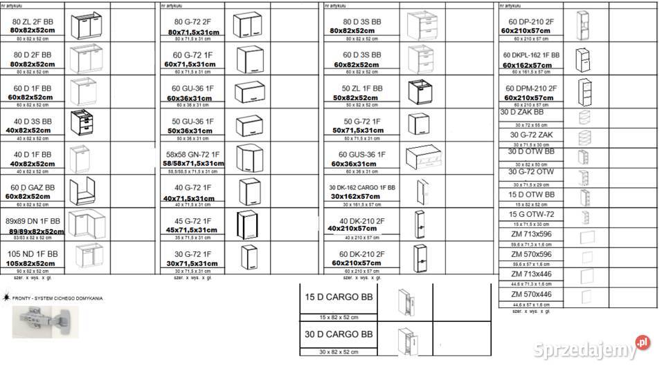 Modułowe Szafki kuchenne kuchnia LARANOWOCZESNA