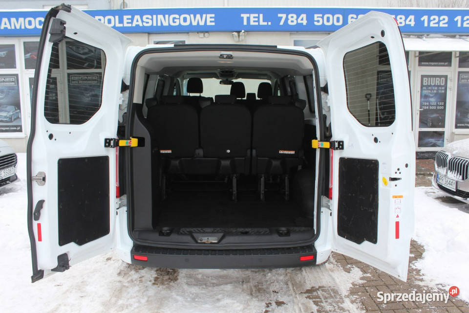 Ford Transit Custom Długi 9osobowy 130 SalonPL wspomaganie kierownicy mazowieckie Sokołów