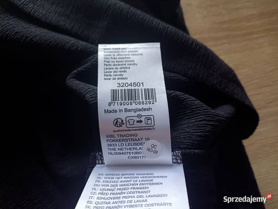 Czarna sukienka kopertowa wiązana S Rozmiar 36(S) Kwidzyn
