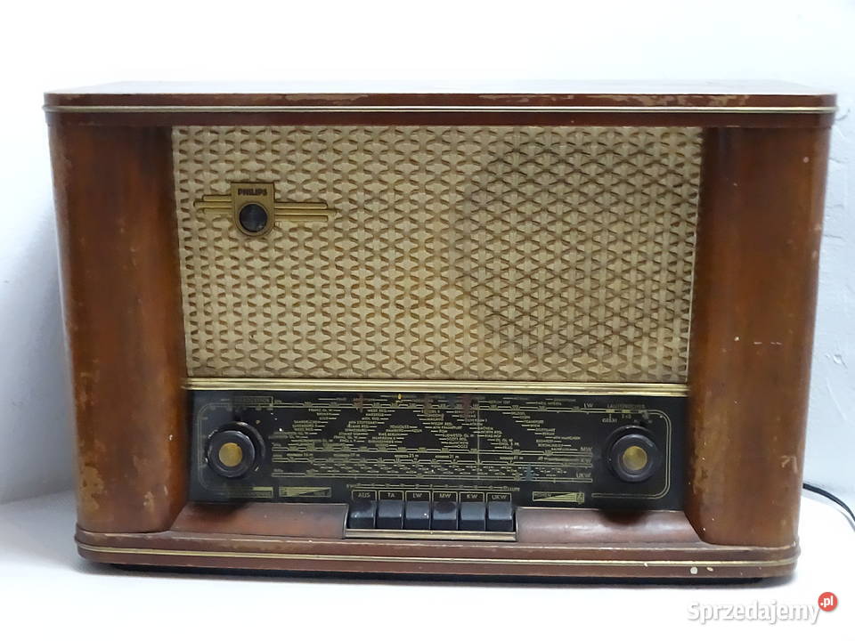Stary Lampowy Odbiornik Radiowy Philips Saturn Biłgoraj