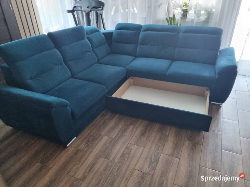 Narożnik sofa z funkcją spania 186cm