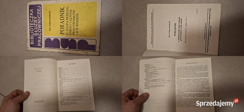 1 wydanie 1991 poradnik emerytalny niski nakład Łęczyca