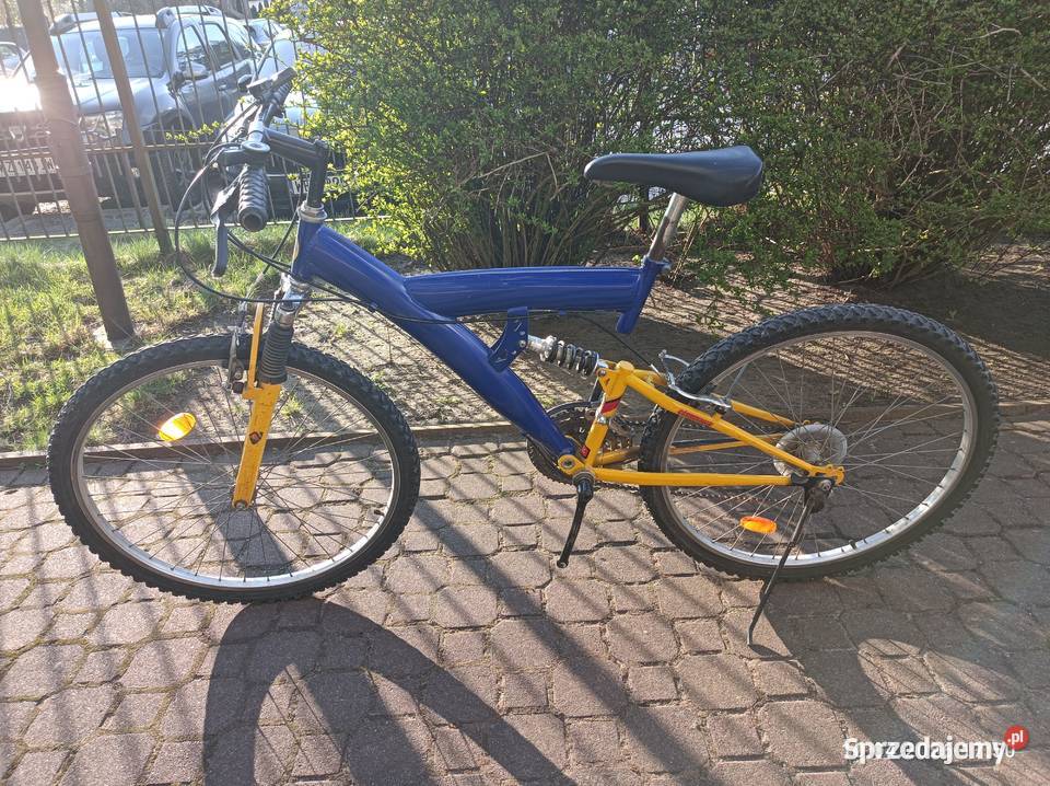 Rower młodzieżowy z amortyzatorami przód tył Łomianki sprzedam