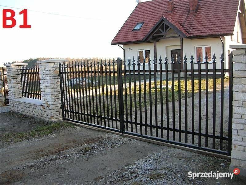 Brama kuta wjazdowa dwuskrzydłowa ogrodzenia Kutno