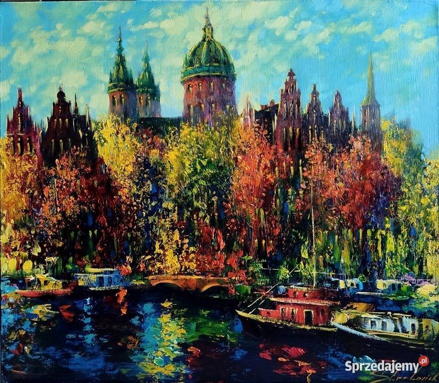 STRATOVICH W obraz olejny na płótnie AMSTERDAM sprzedam
