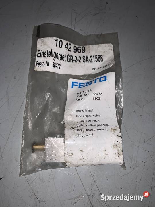 Festo GR22SA 38472 flow control valve sprzedam