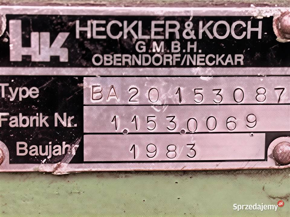 Frezarka Heckler Koch Niemcy HK BA 20 CNC