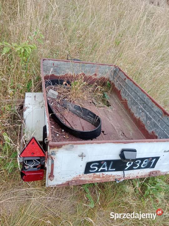 Przyczepka samochodowa Heinemann Z 514 stara Poddębice sprzedam