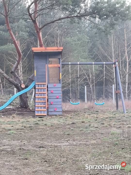 Domek plac zabaw ślizg huśtawka piaskownica Kawnice sprzedam